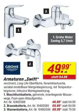 toom Baumarkt GROHE Armaturen ,,Swift" Angebot
