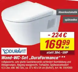 toom Baumarkt DURAVIT Wand-WC-Set ,,DuraFormance" Angebot