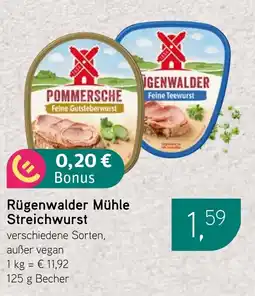 Dornseifer Rügenwalder Mühle Streichwurst Angebot
