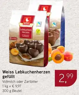 Dornseifer Weiss Lebkuchenherzen gefüllt Angebot