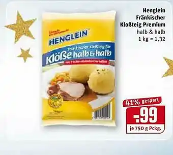 REWE Henglein Fränkischer Kloßteig Premium Angebot