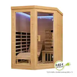 Netto Marken-Discount Artsauna Infrarotkabine Wärmekabine Kolding mit Triplex-Heizsystem & Hemlockholz Angebot