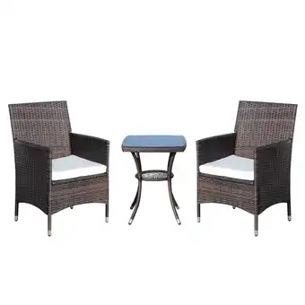 Netto Marken-Discount Outsunny Gartenmöbel-Set Metall, PE-Rattan, Polyester, Schaumstoff Angebot