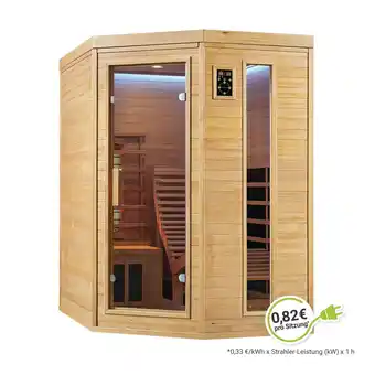 Netto Marken-Discount Artsauna Infrarotkabine Wärmekabine Esbjerg mit Triplex-Heizsystem & Hemlockholz Angebot