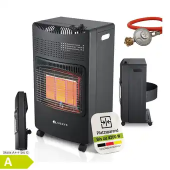 Netto Marken-Discount Juskys Gasheizung GS42US – Infrarot-Heizstrahler bis 4200 W für Terrasse & Outdoor in Schwarz Angebot