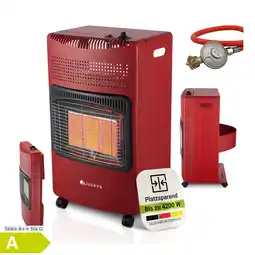 Netto Marken-Discount Juskys Gasheizung GS42US – Infrarot-Heizstrahler bis 4200 W für Terrasse & Outdoor in Rot Angebot