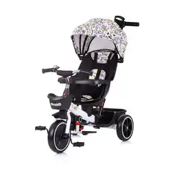 Netto Marken-Discount Chipolino Tricycle 4 in1 Smart Schiebestange Sitz drehbar Flaschenhalter Tablett weiß Angebot