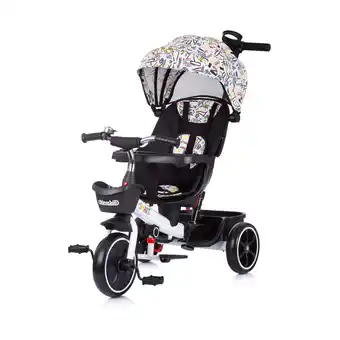 Netto Marken-Discount Chipolino Tricycle 4 in1 Smart Schiebestange Sitz drehbar Flaschenhalter Tablett weiß Angebot