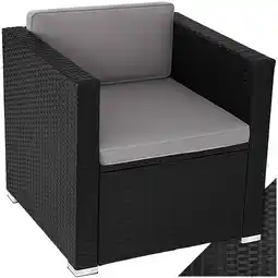 Netto Marken-Discount tectake Rattansessel , widerstandsfähig, inklusive Sitz- und Rückenpolster, 70 x 69 x 65cm Angebot