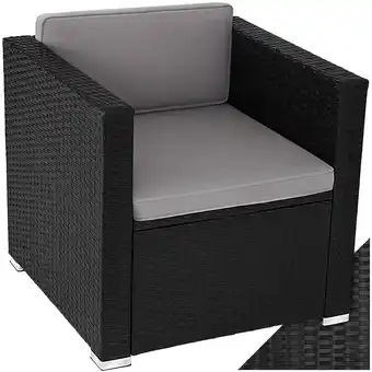 Netto Marken-Discount tectake Rattansessel , widerstandsfähig, inklusive Sitz- und Rückenpolster, 70 x 69 x 65cm Angebot