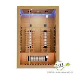 Netto Marken-Discount Artsauna Infrarotkabine Kiruna130 Premium Dual Technologie - Vollspektrumstrahler & Flächenstrahler Angebot