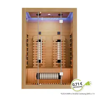 Netto Marken-Discount Artsauna Infrarotkabine Kiruna130 Premium Dual Technologie - Vollspektrumstrahler & Flächenstrahler Angebot