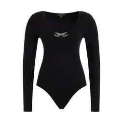 Netto Marken-Discount Guess Body Langärmliger BLING RING UMI mit Rundhalsausschnitt und Cut-Out-Detail in Slim Fit Angebot