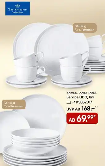 Galeria Seltmann Weiden Kaffee oder Tafel Service LIDO, Uni Angebot