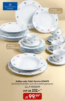 Galeria Seltmann Weiden Kaffee-oder Tafel-Service SONATE Angebot