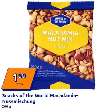 Action Snacks of the World Macadamia Nussmischung Angebot