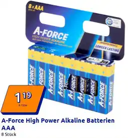 Action A-Force High Power Alkaline Batterien AAA Angebot