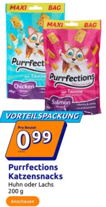 Action Purrfections Katzensnacks Angebot