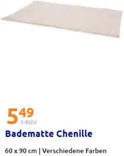Action Badematte Chenille Angebot