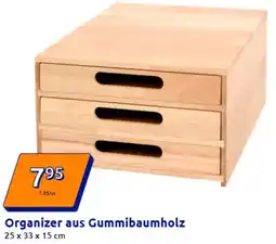 Action Organizer aus Gummibaumholz Angebot