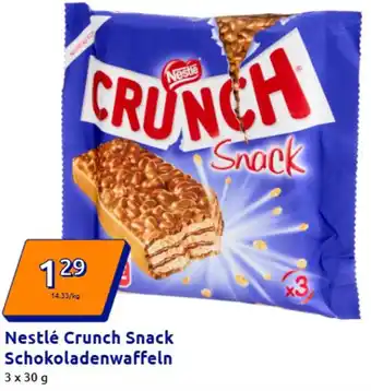 Action Nestlé Crunch Snack Schokoladenwaffeln Angebot