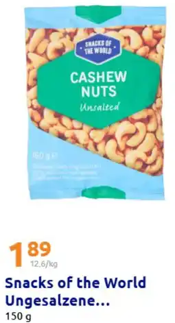 Action Snacks of the World Ungesalzene Angebot