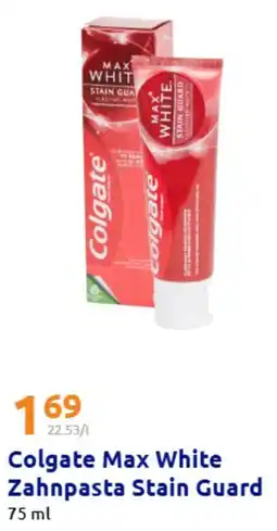 Action Colgate Max White Zahnpasta Stain Guard Angebot