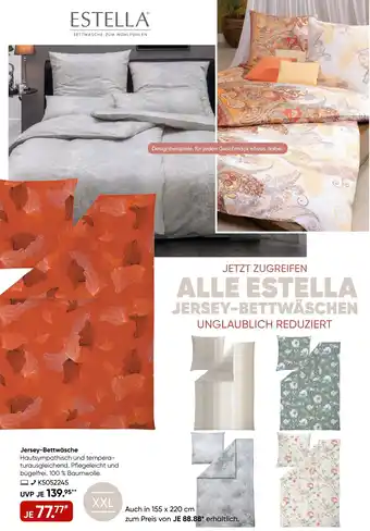 Galeria ESTELLA Jersey-Bettwäsche Angebot
