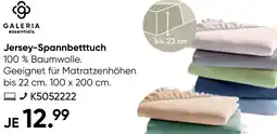 Galeria GALERIA essentials Jersey-Spannbetttuch Angebot
