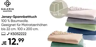 Galeria GALERIA essentials Jersey-Spannbetttuch Angebot