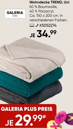 Galeria GALERIA home Wohndecke TREND, Uni Angebot
