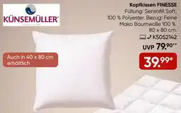 Galeria KÜNSEMÜLLER Kopfkissen FINESSE Angebot
