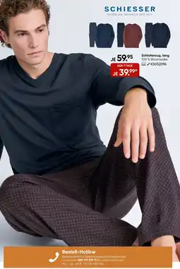 Galeria SCHIESSER Schlafanzug, lang Angebot