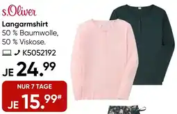 Galeria s.Oliver Langarmshirt Angebot