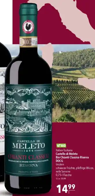 CITTI Markt Castello di Meleto Bio Chianti Classico Riserva DOCG Angebot