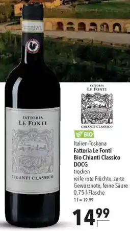 CITTI Markt Fattoria Le Fonti Bio Chianti Classico DOCG Angebot