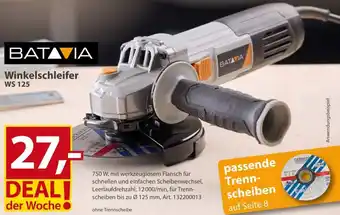Sonderpreis Baumarkt BATAVIA Winkelschleifer WS 125 Angebot
