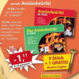Sonderpreis Baumarkt versch. Anzündwürfel Angebot