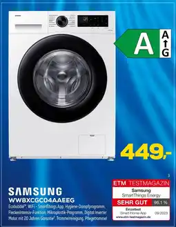 Euronics Samsung ww8xcg04aaeeg Angebot