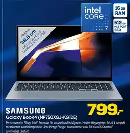 Euronics Samsung galaxy book4 (np750xgj-kg1de) Angebot