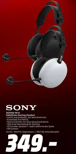 MediaMarkt Sony inzone h9 ii kabelloses gaming-headset Angebot