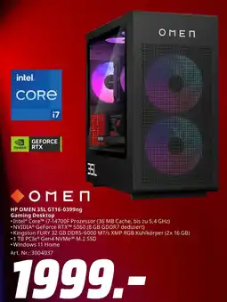 MediaMarkt Hp omen 35l gt16-0399ng gaming desktop Angebot
