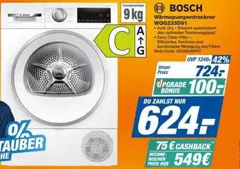 Expert Bosch wärmepumpentrockner wqg233d91 Angebot