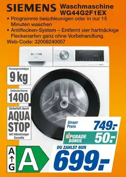 Expert Siemens waschmaschine wg44g2f1ex Angebot