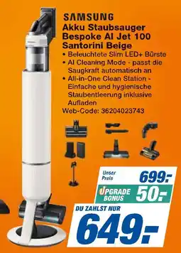 Expert Samsung akku staubsauger bespoke ai jet 100 santorini beige Angebot