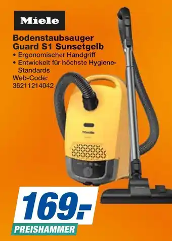 Expert Miele bodenstaubsauger guard s1 sunsetgelb Angebot