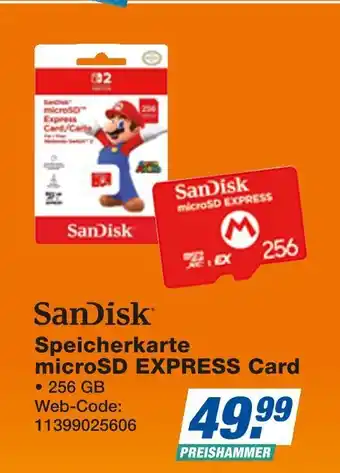 Expert Sandisk speicherkarte microsd express card Angebot