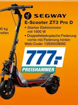 Expert Segway e-scooter zt3 pro d Angebot