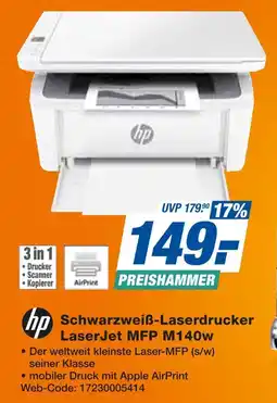 Expert Hp schwarzweiß-laserdrucker laserjet mfp m140w Angebot