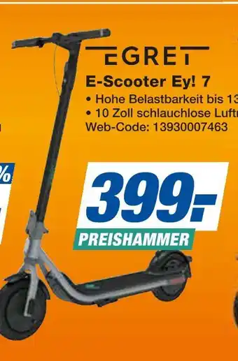 Expert Egret e-scooter ey! 7 Angebot